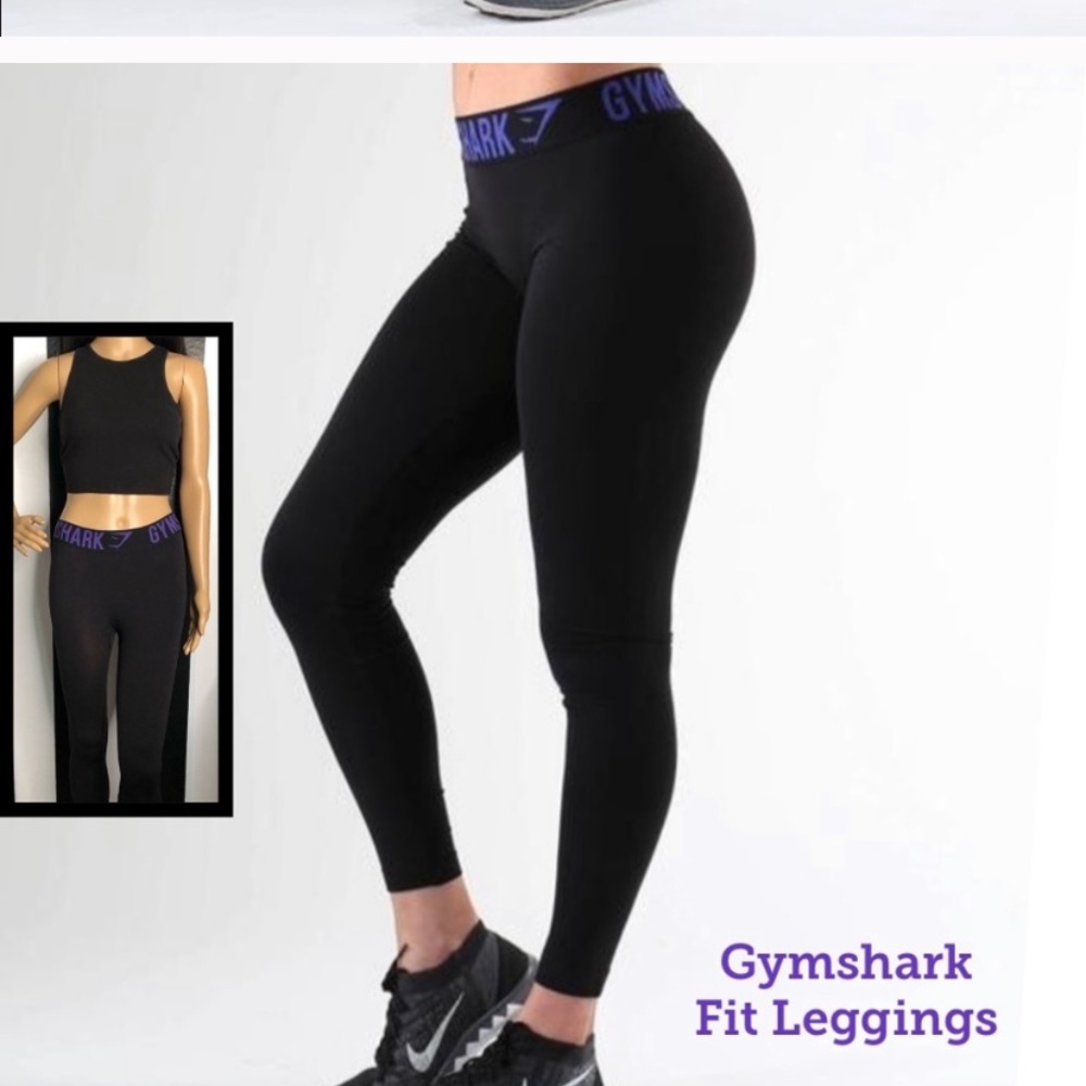 Gymshark Fit Leggings in Purple/Black